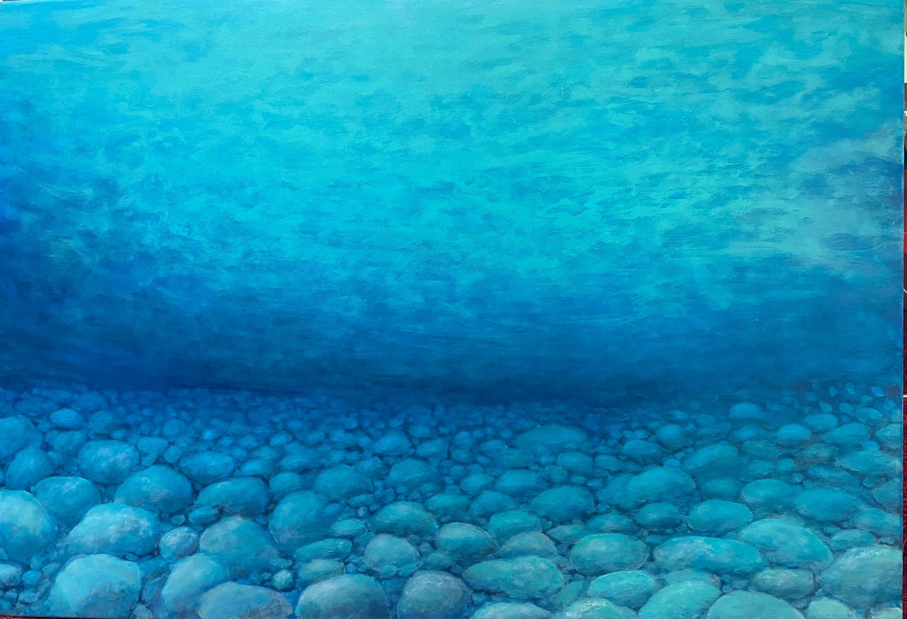 Original painting by Stefania Posa, "Diving into a Dream", available for sale