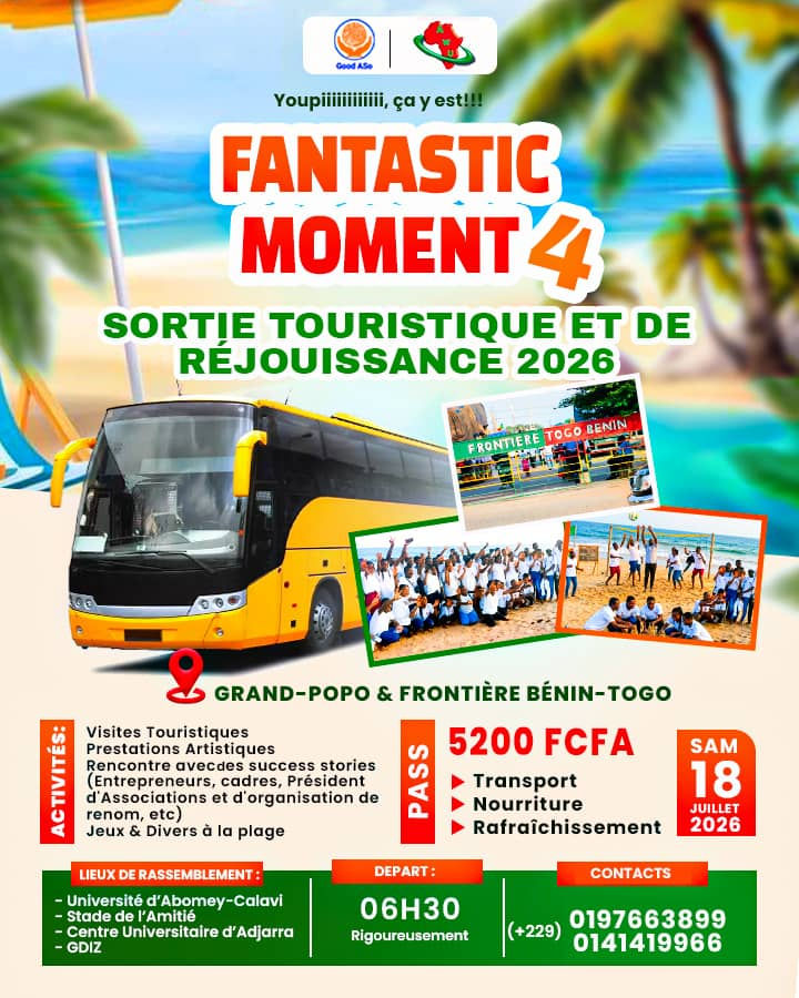 4ᵉ édition de « Fantastic Moment » à Grand-Popo : Une sortie touristique et de réjouissance annoncée pour juillet 18 2026
