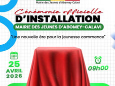 Une jeunesse debout pour bâtir Abomey-Calavi : La mairie des jeunes officiellement installée samedi prochain