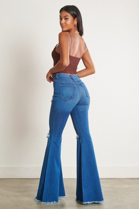 Miniature : Flare and Fly Distressed Jeans