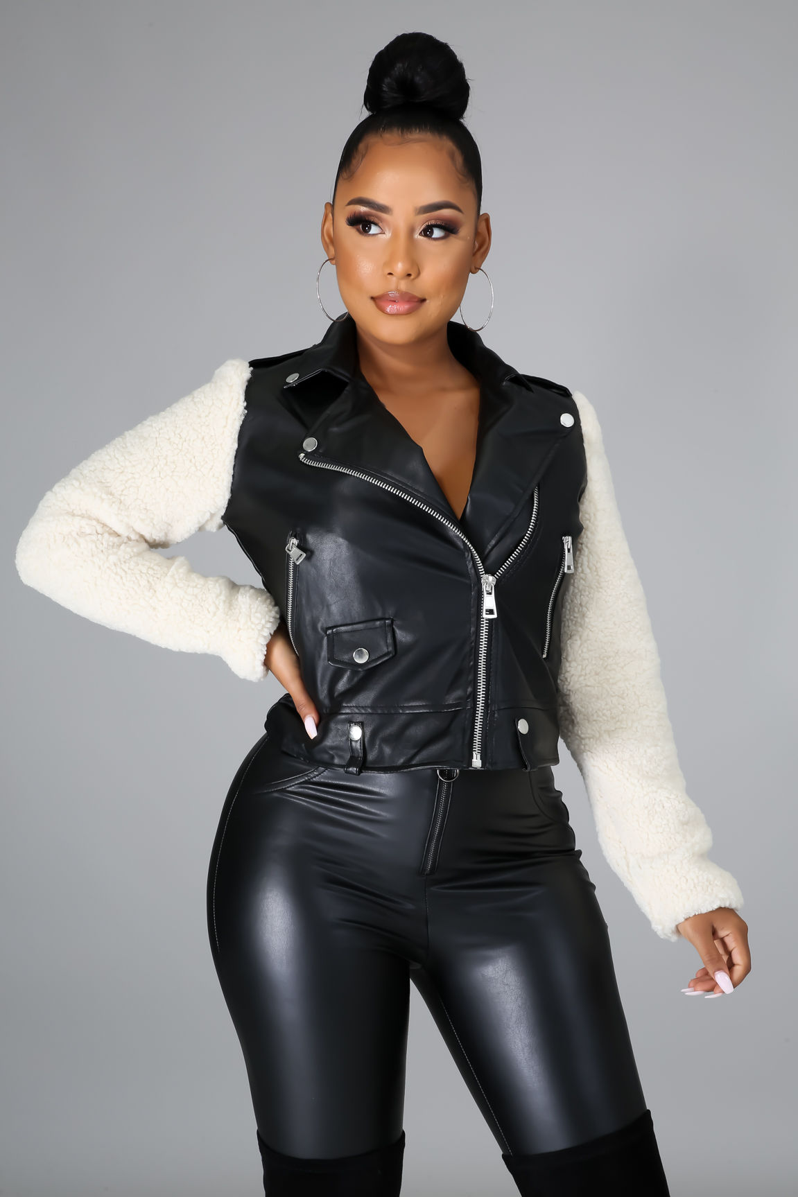 We Ride Faux LeatherJacket