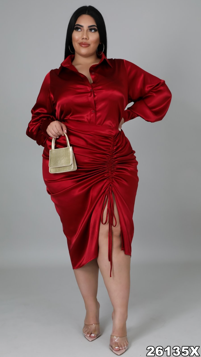 Thumbnail: Upscale Set Curve (Burgundy)