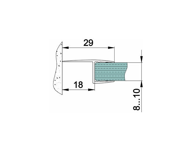 Миниатюра: Уплотнитель душевой К-204