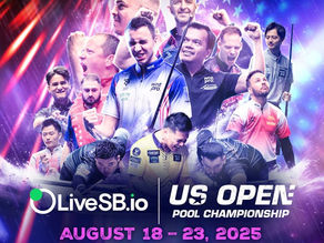 Poster for 2025 LiveSB.io US Open Pool Championship