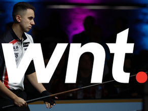 Fedor Gorst at Florida Open with World Nineball Tour Logo