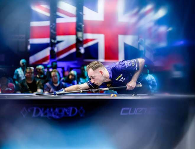 Joshua Filler in the UK Open Pool Championship