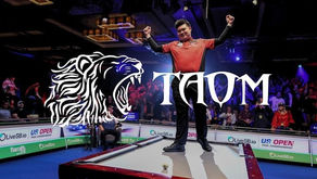 The Taom Logo over Aloysius Yapp winning the 2025 US Open
