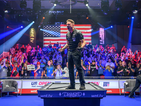 Francisco Sanchez Ruiz Winning the 2026 US Open Pool Championship[