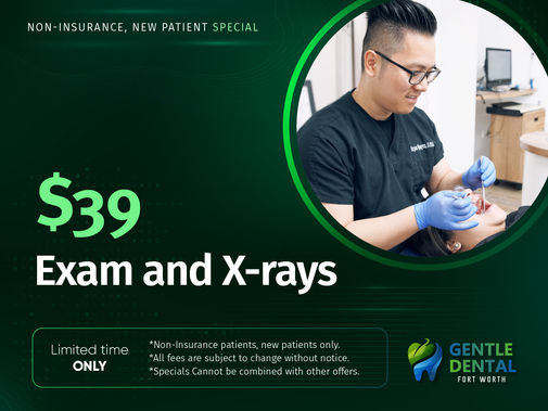 Gentle Dental of Fort Worth TX 76107 Family, Emergency, Implants, Invisalign, Cosmetic - Dental Implants, Crowns, Bridges, Dentures, Invisalign, Smile Makeover, Tooth Extraction, Teeth Whitening, Porcelain Veneers, Kid Friendly Dentist, Periodontics, Dental Checkup, Cleaning & Examinations, Root Canal Therapy, Medicaid Dentist