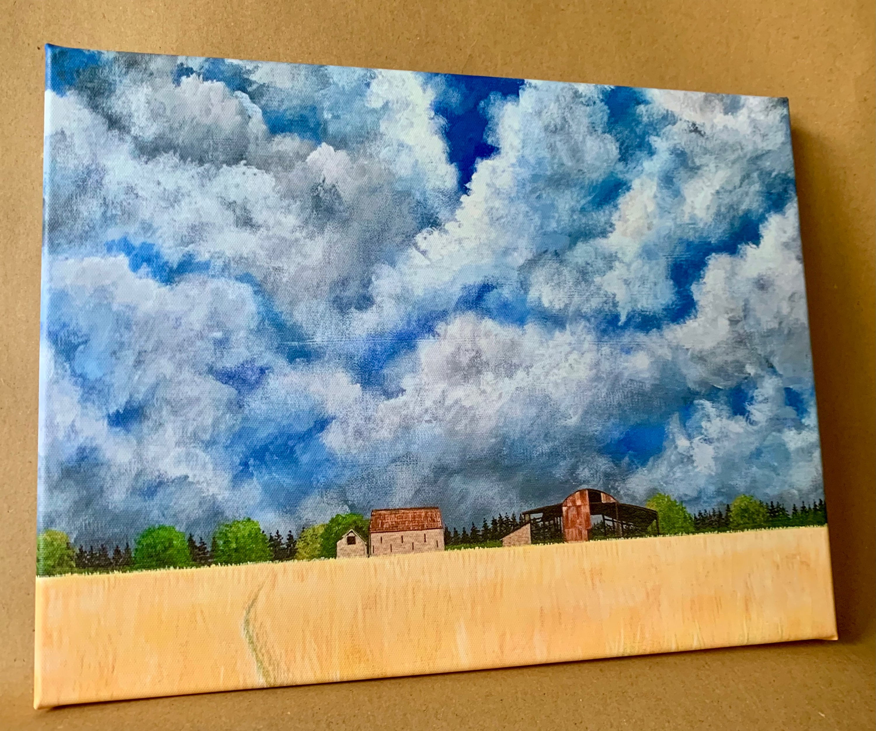A storm is brewing Canvas Print Blaize Bailey Farm Barns .