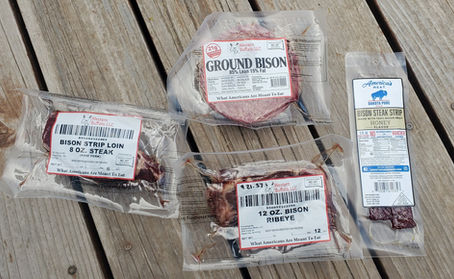 State Senate Candidate Anthony Kathol goes shopping for bison meat raised locally.