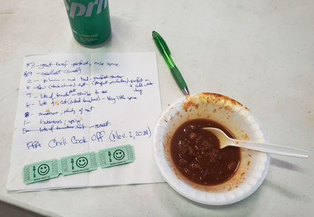 Attending a Local Chili Cook-off