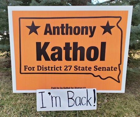 Republican Candidate Anthony Kathol launches his official campaign for South Dakota District 27 State Senate