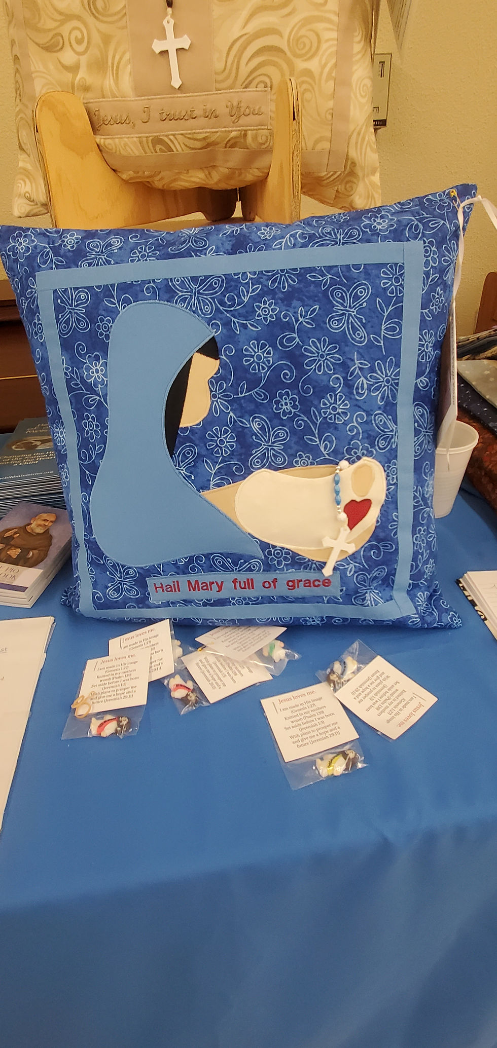 One of the many prayer life pillows available for purchase. All proceeds sustain the mission of Heart of a Child Ministries.