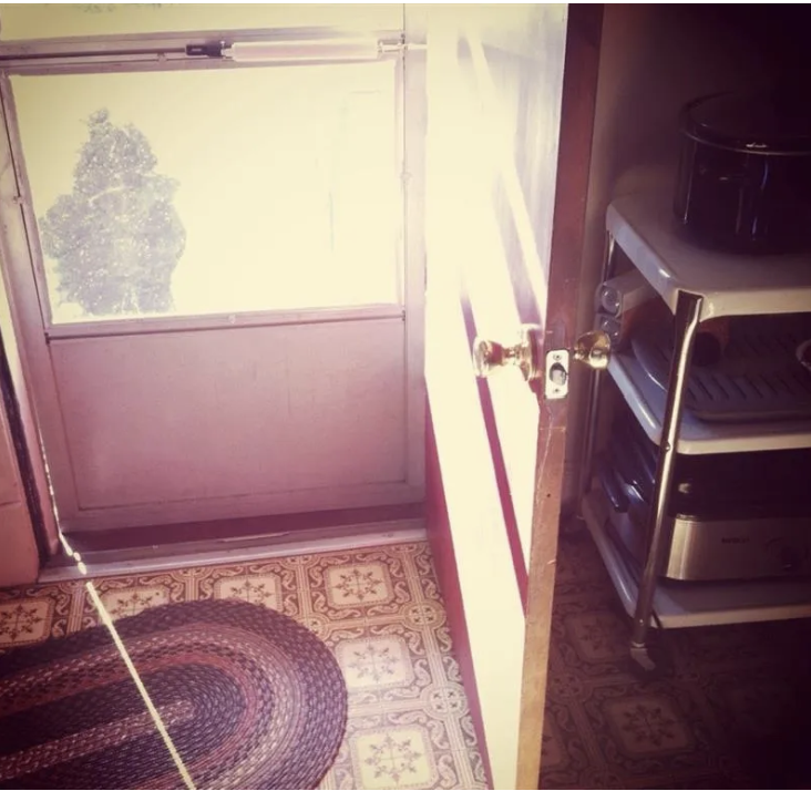 The back door to Gram's kitchen