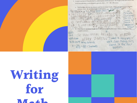 Writing for Math: Developing Growth Mindsets in Young Mathematicians