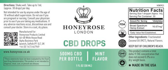 MINT OIL TINCTURE (500 MG)