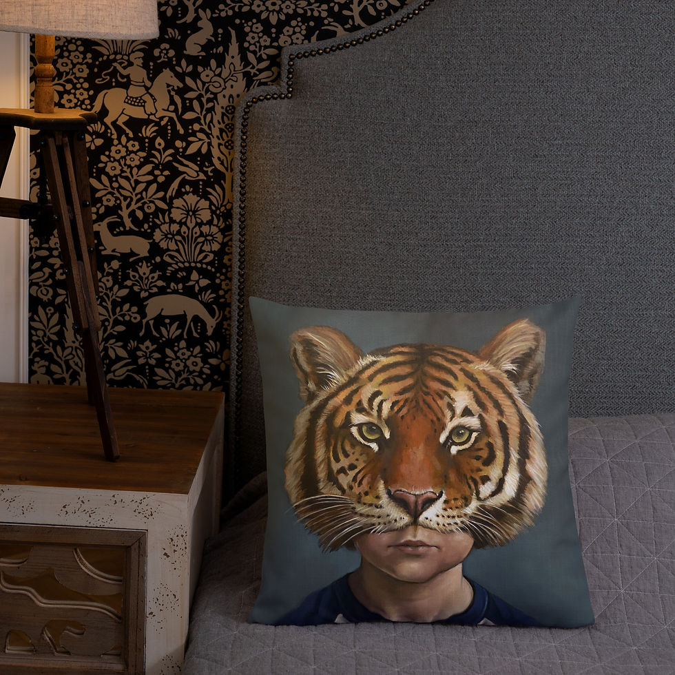 Thumbnail: Tiger Pillow-"Wild Child"