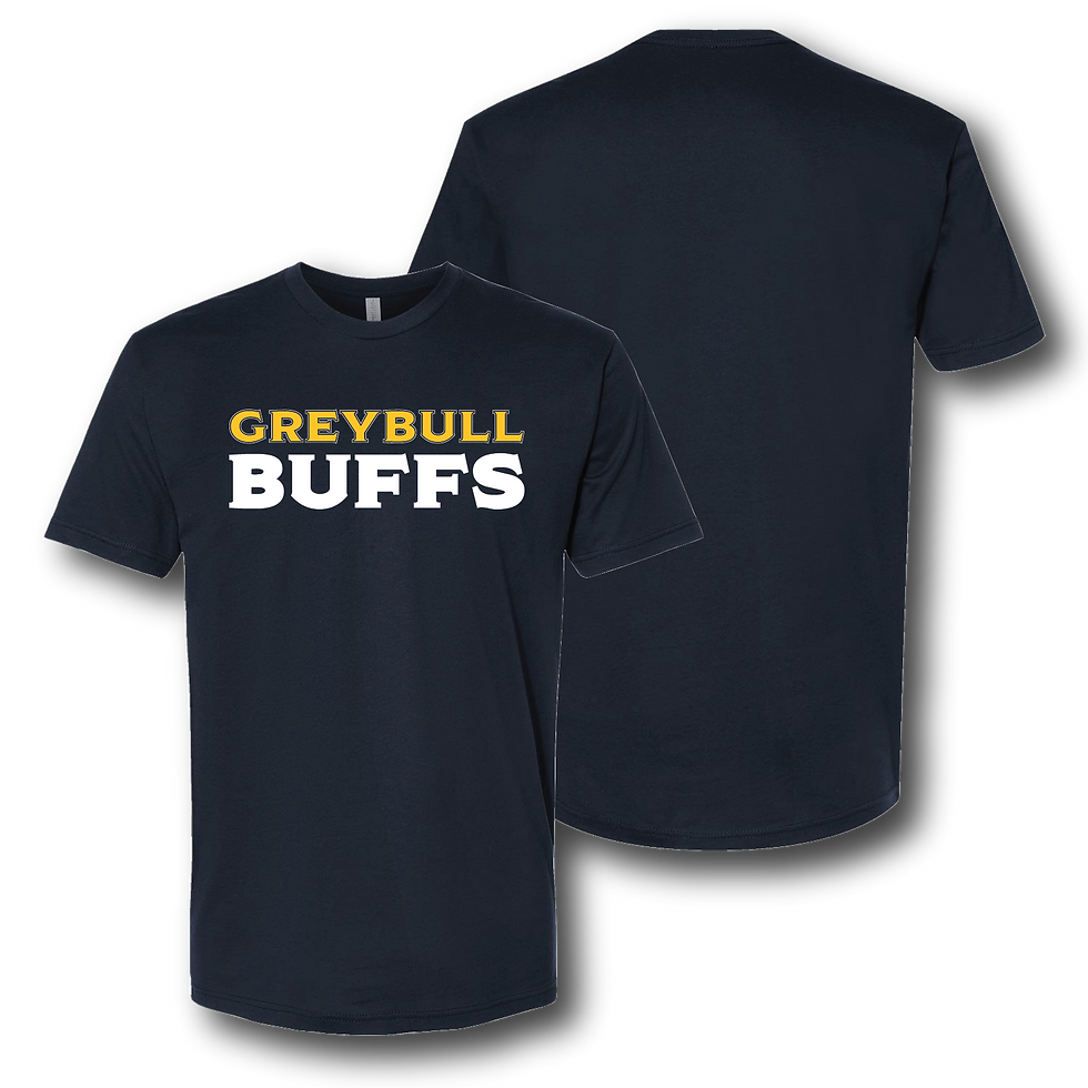 Greybull Buffs Text Smaller - Midnight Navy