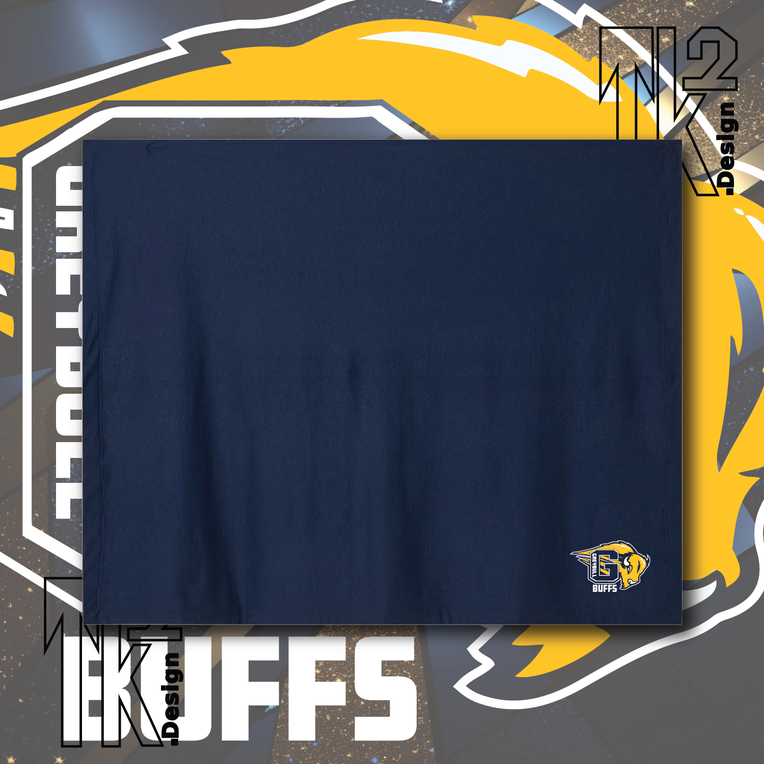 Navy Buff Blanket