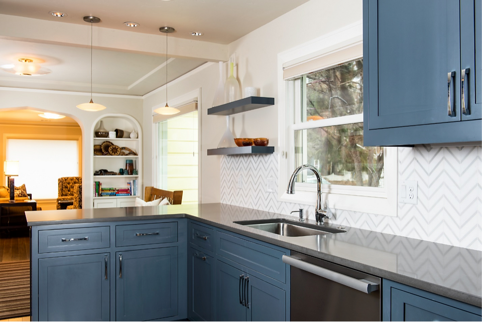 Stainless steel, modern kitchen sink to represent choosing a kitchen sink