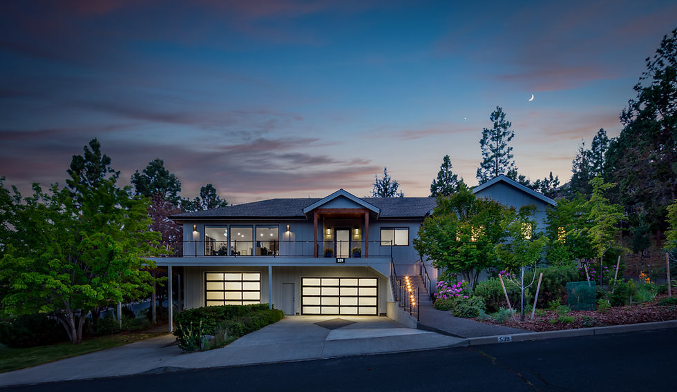 Exterior of a remodeled home in Bend by design build company PGC Building + Design