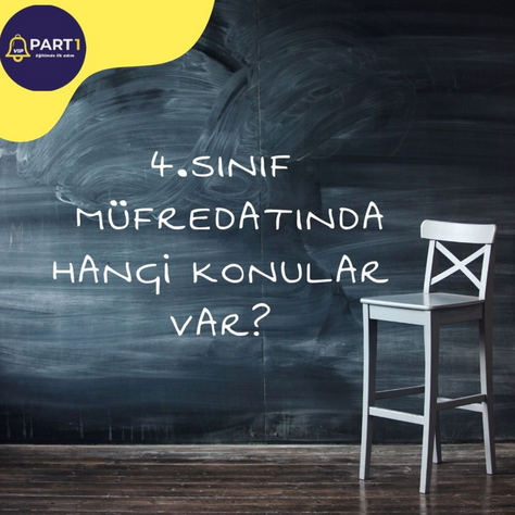 4.sınıf müfredatında hangi konular var?