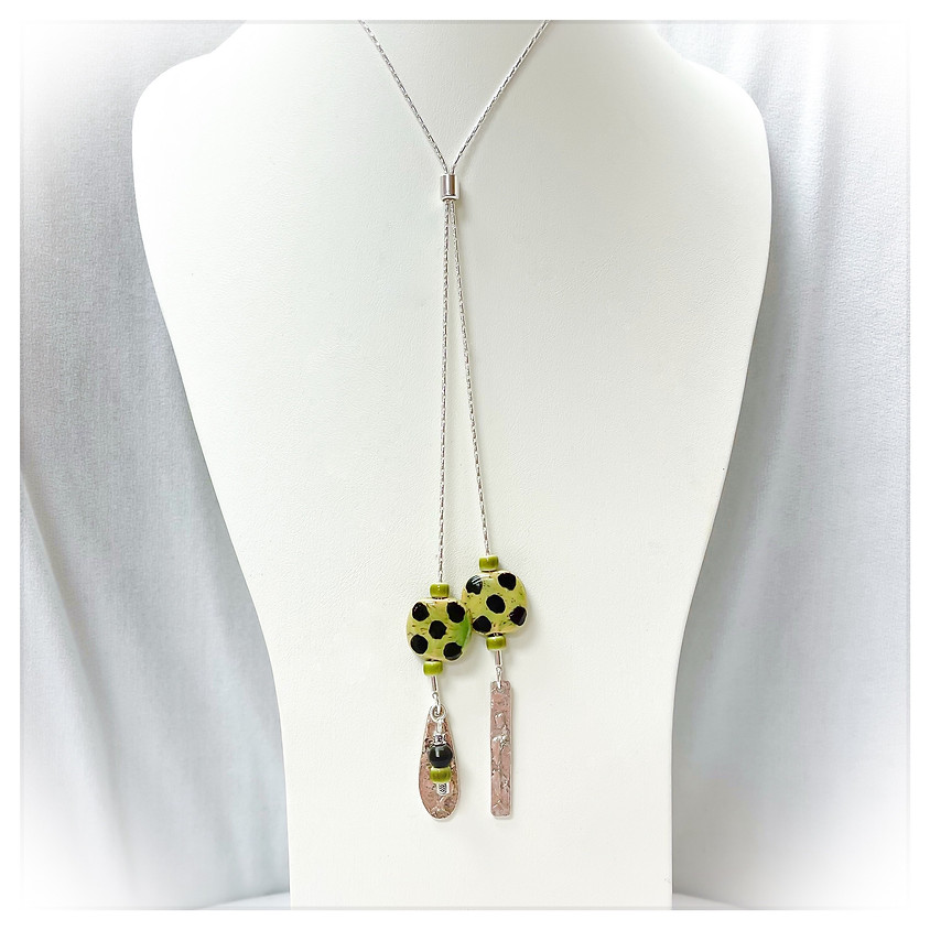Dangling Kazuri Beads over Kenya Necklace (In House)
