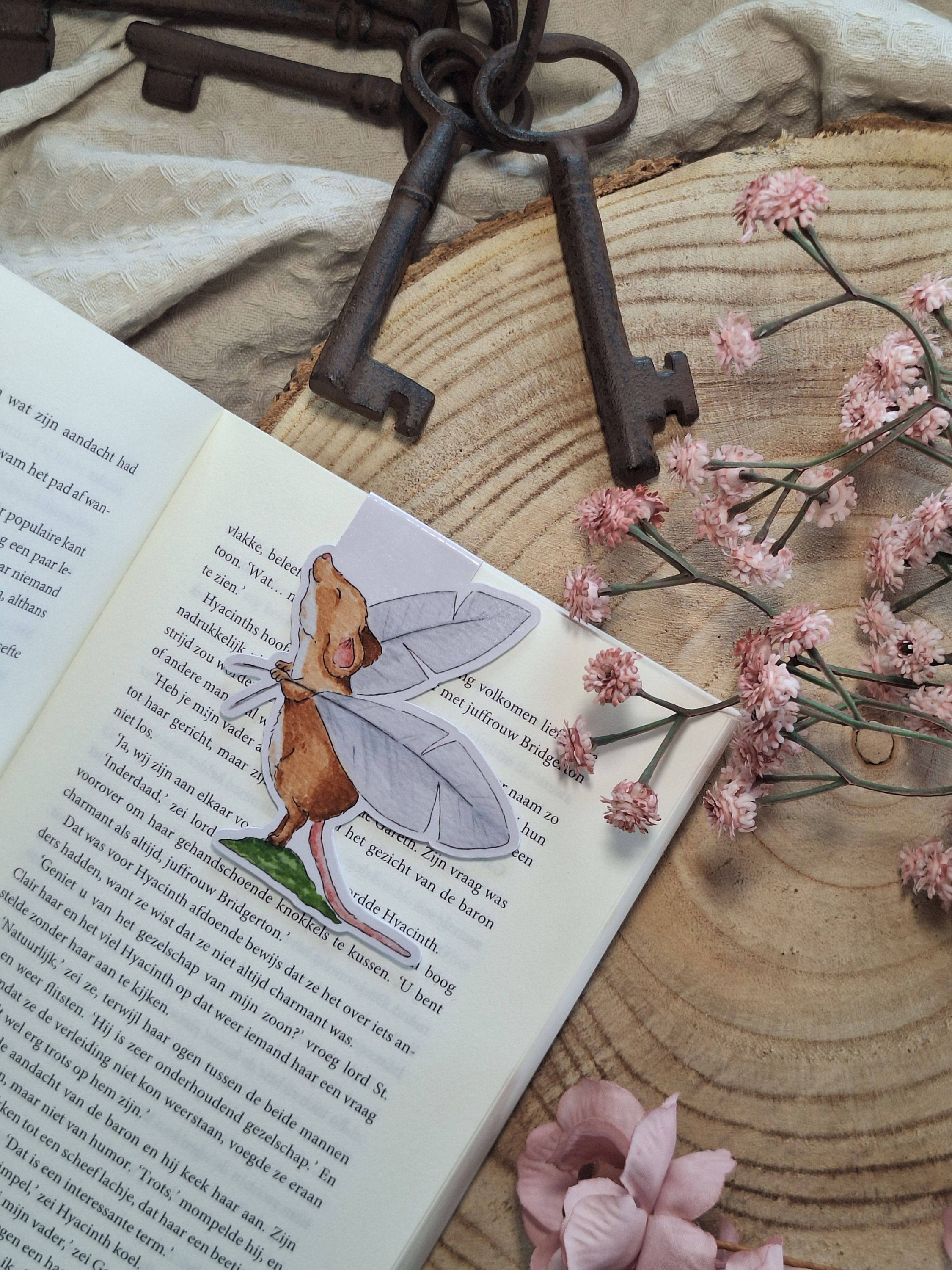 Magnetic bookmark/magnetische boekenlegger - Muis