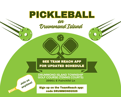 Copy of Copy of Pickleball Winter Hours on Drummond Island (Flyers (Portrait)) (Yard Signs