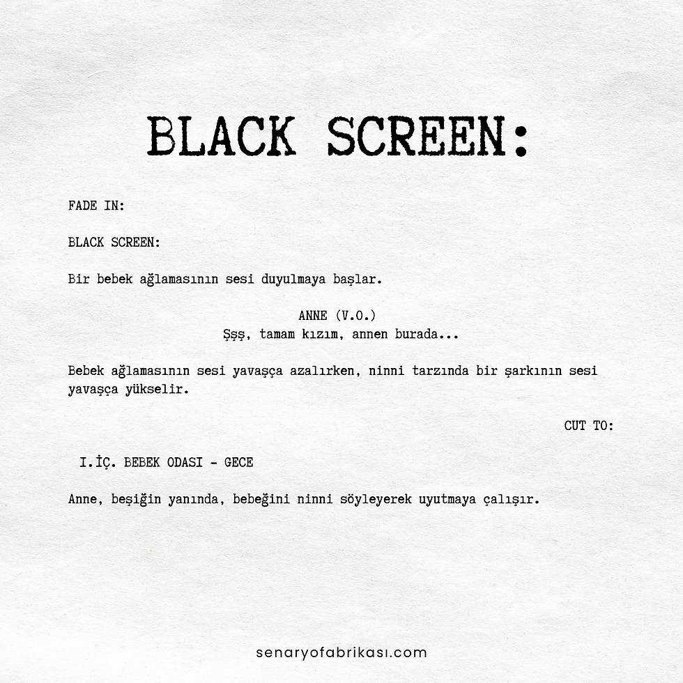 BLACK SCREEN', tamamen karartılmış bir ekranın kullanıldığı bir sahne geçiş tekniğidir. Bu yazıda, 'BLACK SCREEN' tekniğinin ne olduğunu ve filmlerdeki kullanım örneklerini inceleyin.
