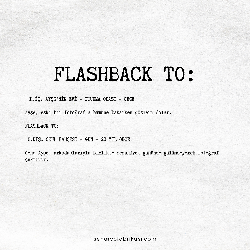 FLASHBACK TO', karakterlerin geçmişteki anılara dönüş yapmasını sağlar. Bu yazıda, bu geriye dönüş tekniğini ve hikayelerde nasıl etkili bir şekilde kullanıldığını öğreneceksiniz.