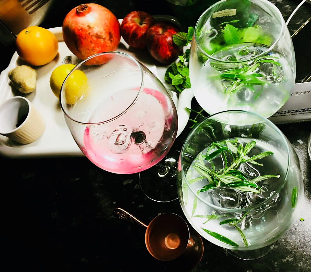 A gin tasting session for The Tipple Team.