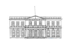 Northwood House, Cowes - ink sketch
