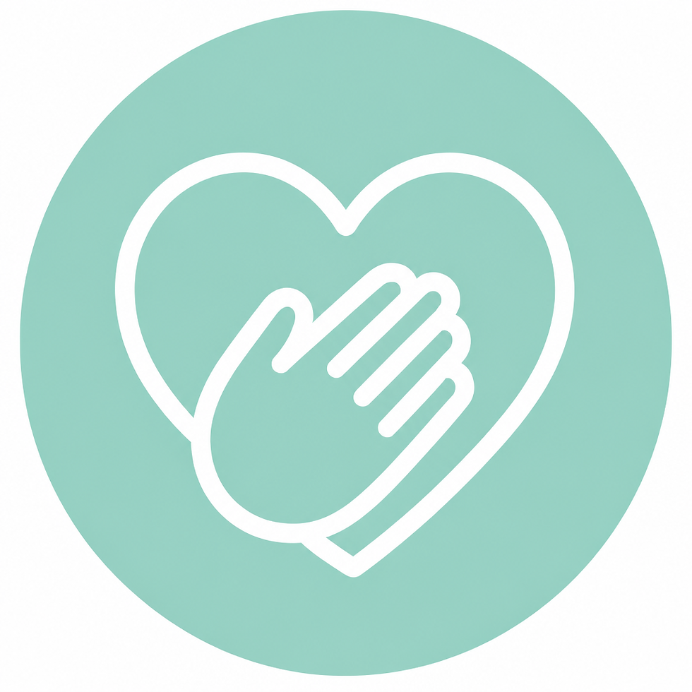 hand over heart icon
