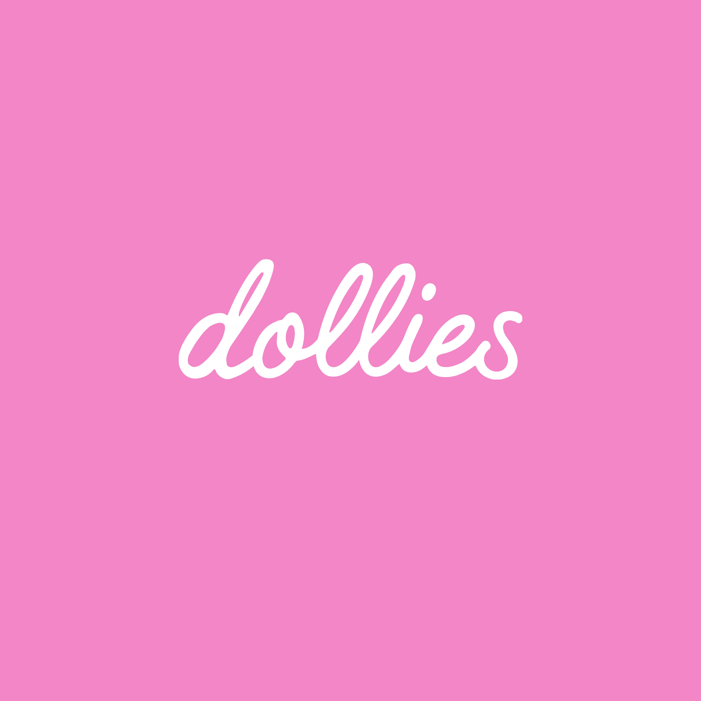 gif - DOLLIES COOKIES VISUAL IDENTITY & PACKAGING Dollies Cookies is the first dessert brand to bring chunky NYC style cookies to the UK. Starting with their existing logo and Pantone Pink, I was briefed to develop a fun, memorable, packaging and visual identity with a slight luxury feel, that incorporated illustrations and metallic print. It needed to elevate the brand and create a distinct visual language that would create organic sharing on social media. The key visual, the cookie box, was the hero item that would then inform the style of the rest of the visual identity. The illustrated icons were personal to the brand: double interlinked hearts representing the sisters/owners, illustrated versions of their cookie flavours, ingredients, piping bags, etc. Once the box design was finalised, the style was carried across holographic stickers, greaseproof paper design, flavour sticker designs, greeting cards, shipping box and shipping tape.