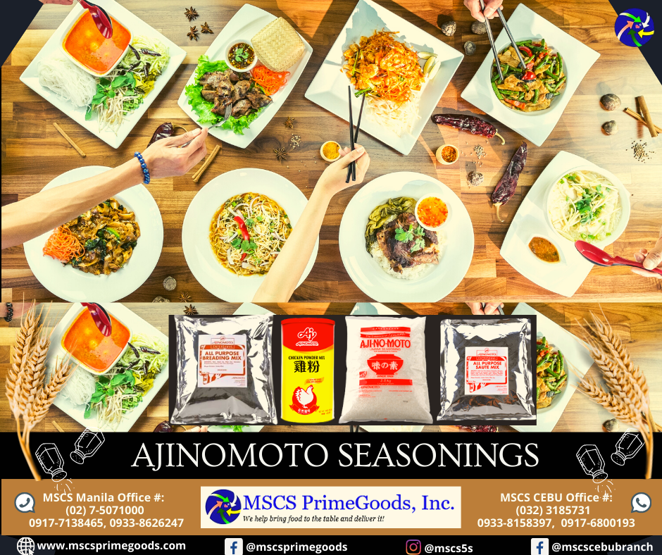 Ajinomoto Seasonings Supplier or Distributor I MSCS PrimeGoods, Inc. I