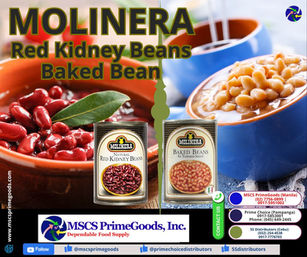 Red Kidney Beans, White Beans, & Baked Beans Distributor