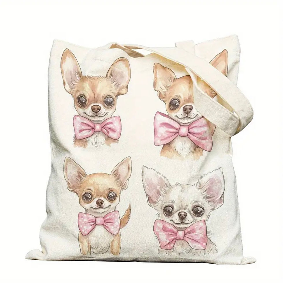 Tote Bag Chihuahua 🐶🎀🎄