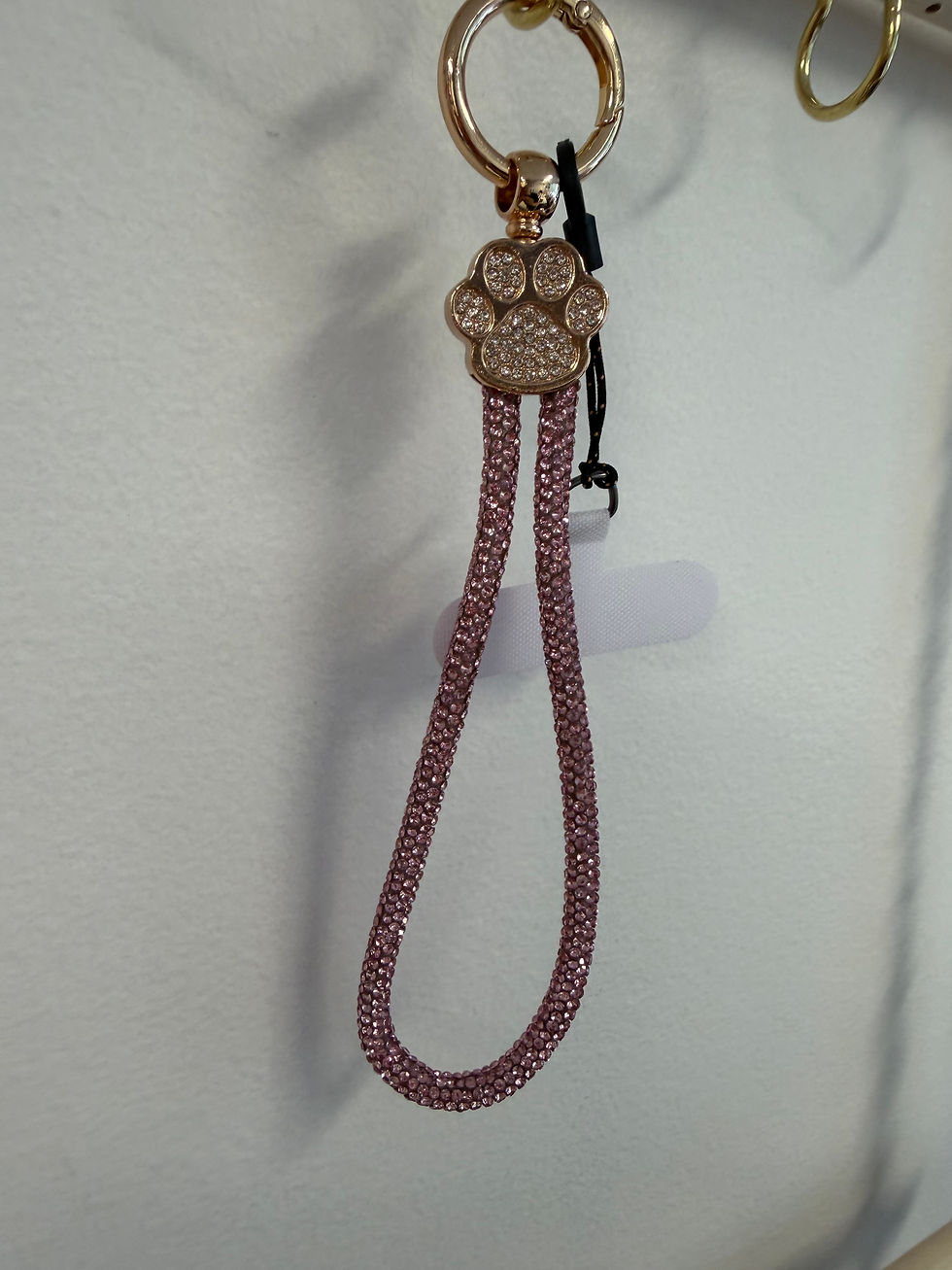 Miniature : Lanière de téléphone patte en strass 🐾✨