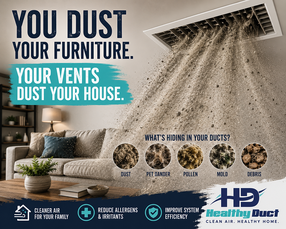 You Dust Your Furniture. Your Vents Dust Your House