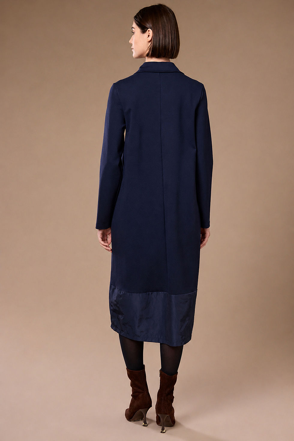 Thumbnail: Peruzzi Zip Front Dress Navy