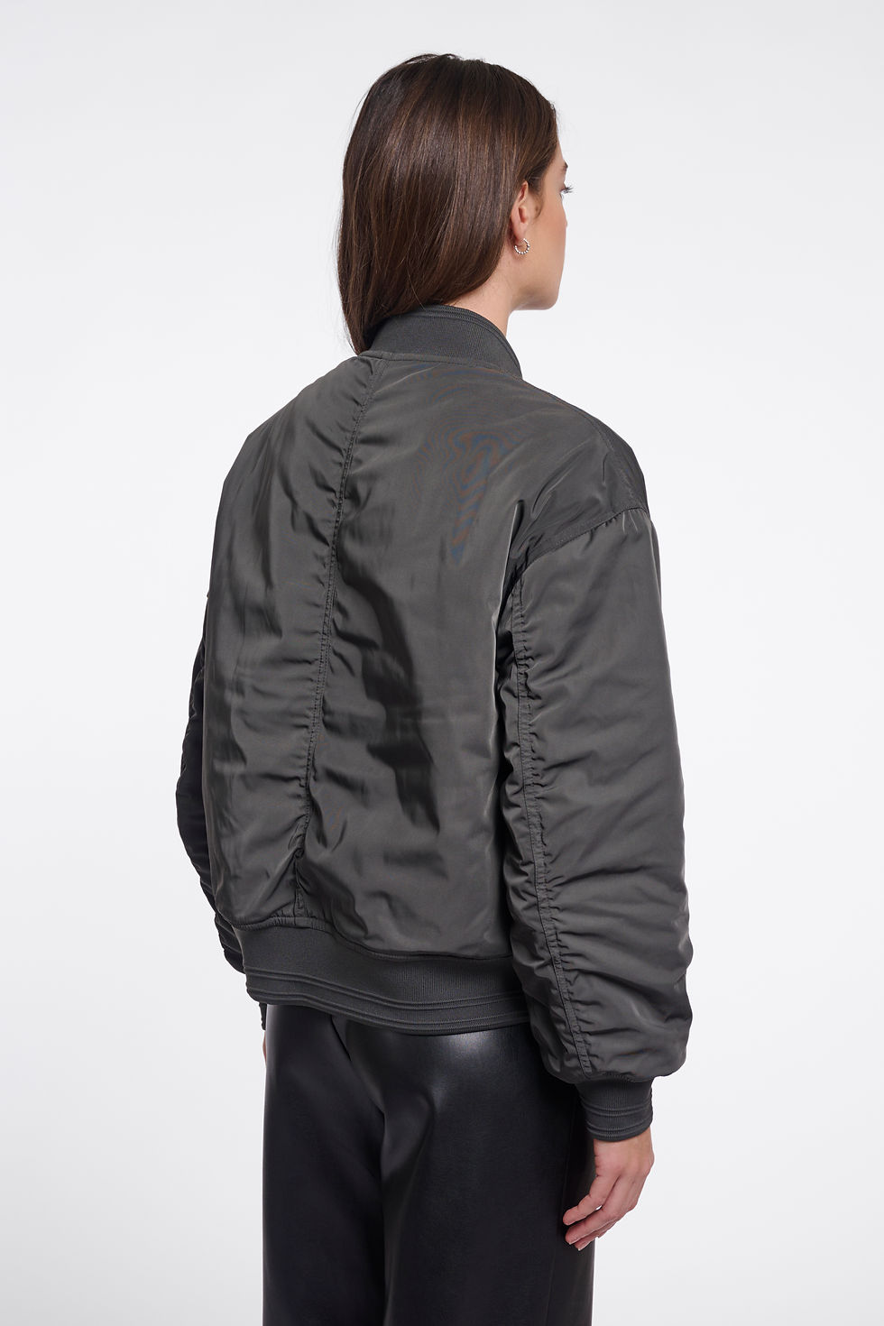 Thumbnail: Rino Pelle Reversible Bomber Jacket Urban Teal/Orange