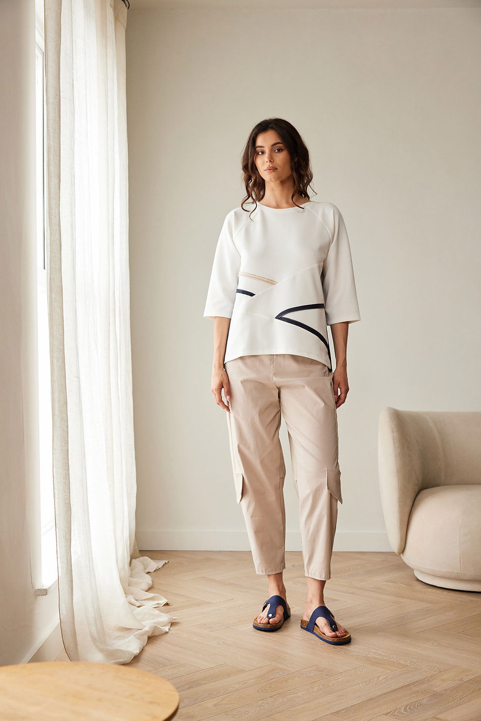 Thumbnail: Peruzzi Zip Contrast Trim Top