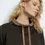 Thumbnail: Bariloche Geo Jaquard Brown Drawstring Neckline sweatshirt Top