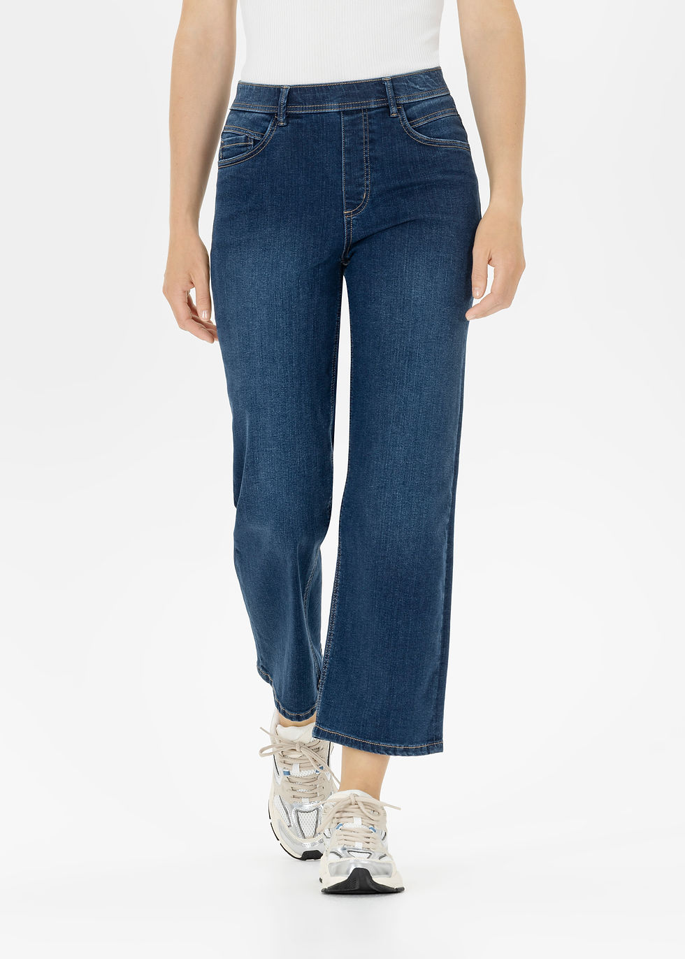 Thumbnail: Stehmann Melli-CulotteW-6/8 Length in Powerstretch Denim Fjord Navy