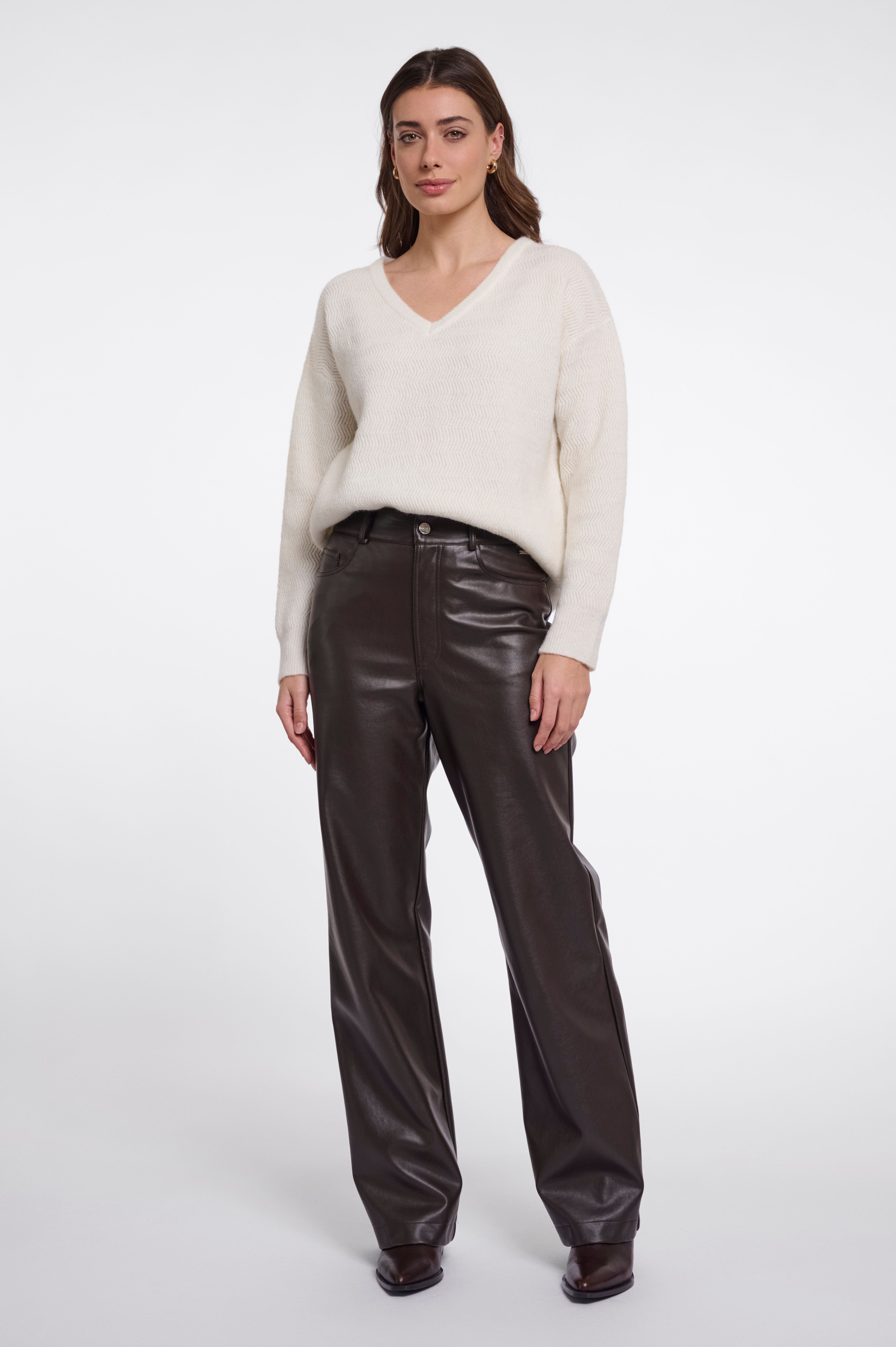 Rino Pelle Corian Regular Lenght Trousers Brown