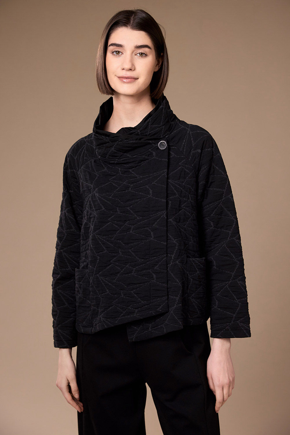 Peruzzi Textured Crossover Jacket