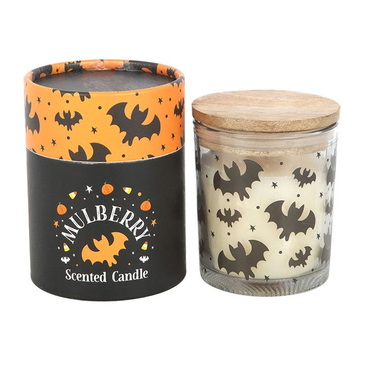 Thumbnail: Bat Print Mulberry Candle