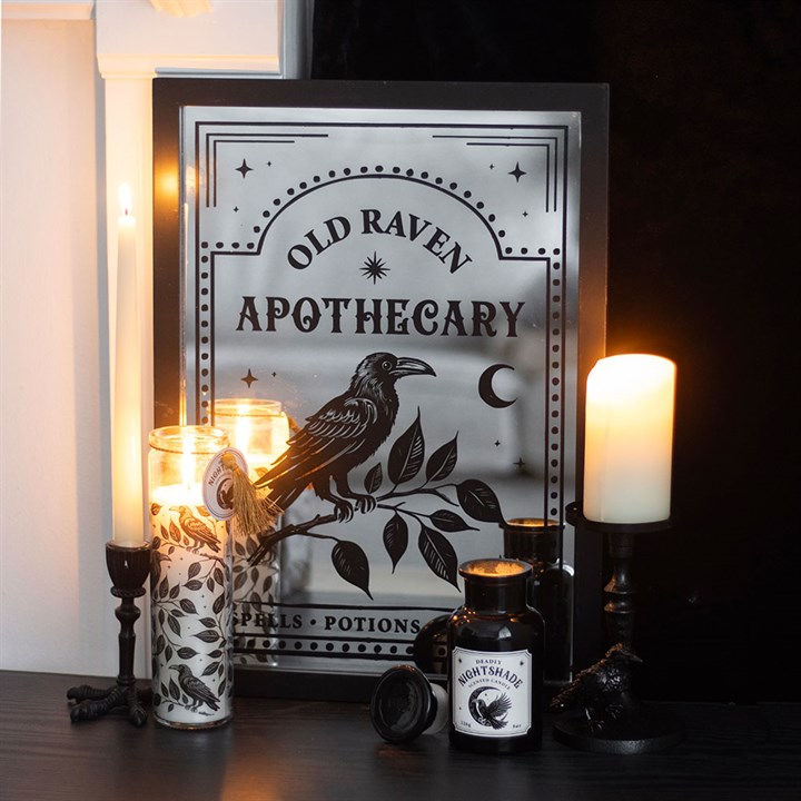Old Raven Apothecary Mirror